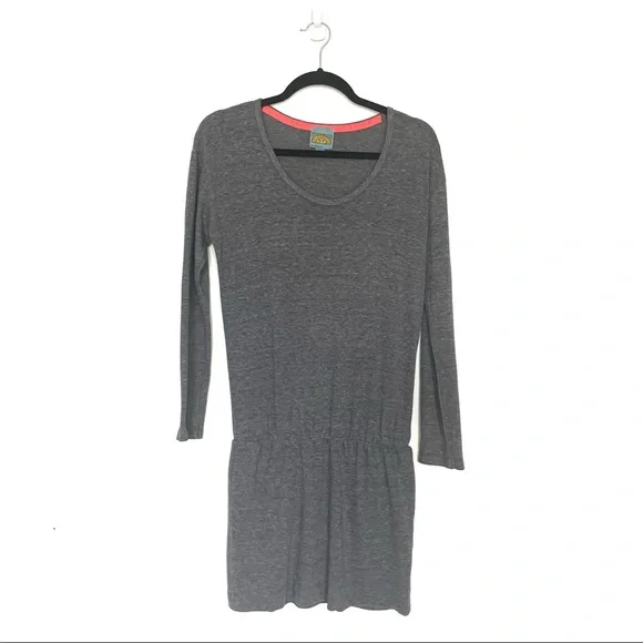 long sleeve drop waist mini dress Long Sleeve Drop-Waist Dress main image 1